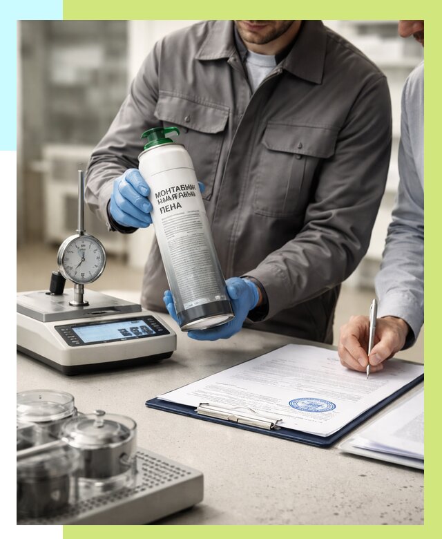 Сертификация монтажной пены в Партизанске от 16100 р. | Алешин-Прт