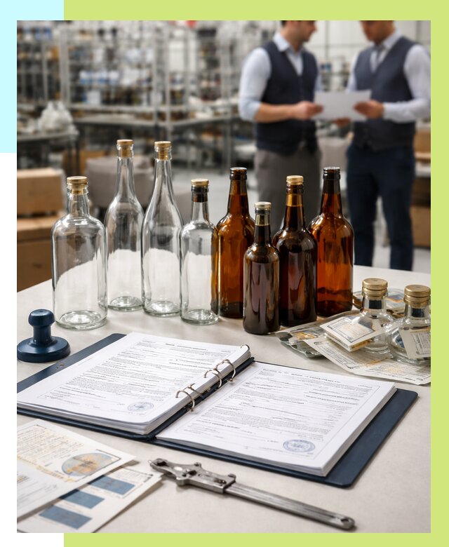 Сертификация стеклянных бутылок в Партизанске от 26833 р. | Алешин-Прт