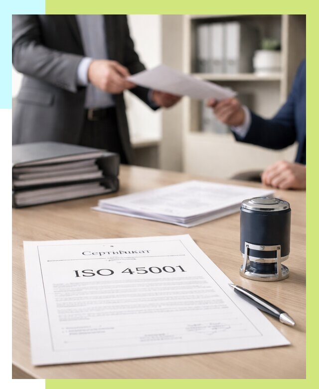 Сертификат ISO 45001 в Партизанске под ключ от 48299 р. | Алешин-Прт